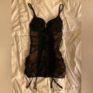 Vintage Black Victoria Secret Lingerie Dress